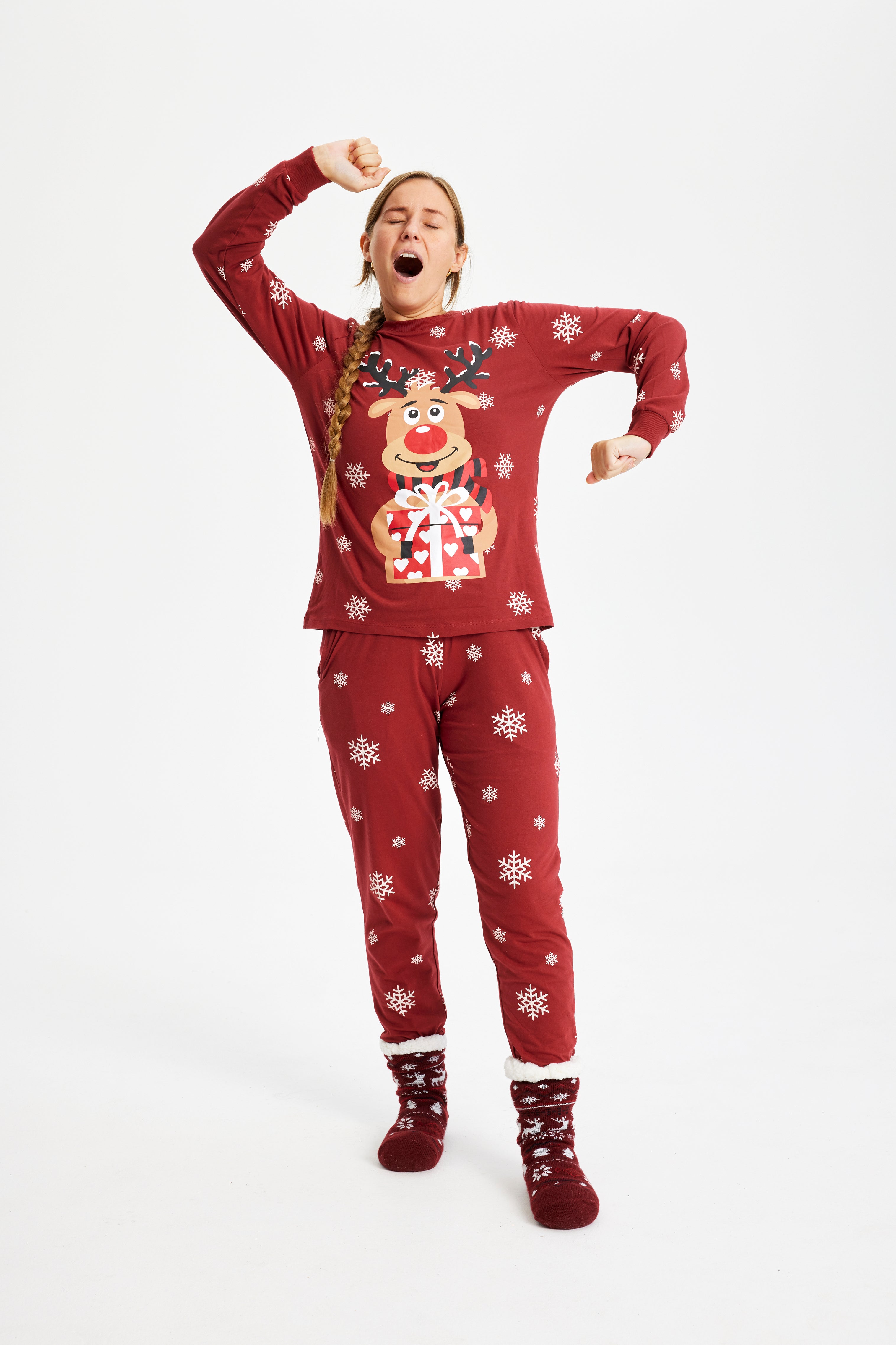 Rudolph’s Cute Red Christmas Pyjamas – Women